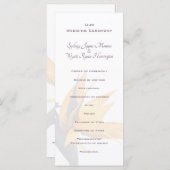 Bird of paradise Flower Wedding Programme Tall Programma (Voorkant / Achterkant)