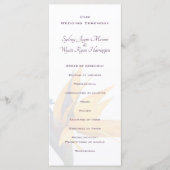 Bird of paradise Flower Wedding Programme Tall Programma (Voorkant)