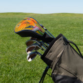 Bird of Paradise Flowers Initiaal gepersonaliseerd Golfheadcover (Insitu)