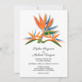 Bird of Paradise Mariage All In One Invitations (Devant)