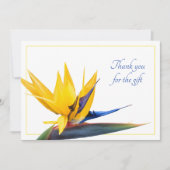 Bird-of-paradise Monogram Merci Cartes (Devant)