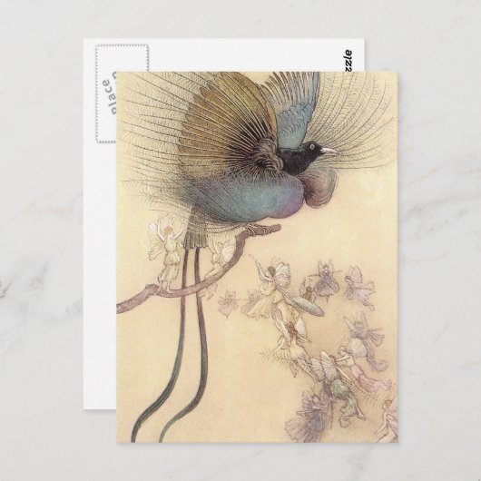 Bird of Paradise par Warwick Goble Carte postale (Devant / Derrière)