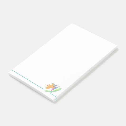 Bird of Paradise Post It Notes (Schuin)