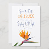 Bird of Paradise Simple Mariage Faire-part (Devant)