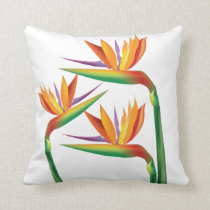 Bird of Paradise Tropische Bloem Kussen