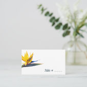 Bird of Paradise White Table Numéro Cartes de sièg (Debout devant)