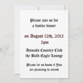 Bird of Pray Bald Eagle Kaart (Achterkant)