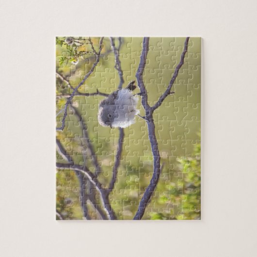 Bird on Twig (Bushtit) Puzzle (Vertical)