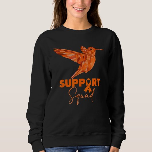 Bird Oranje Leukemia Awareness Support Squad Co Trui (Voorkant)
