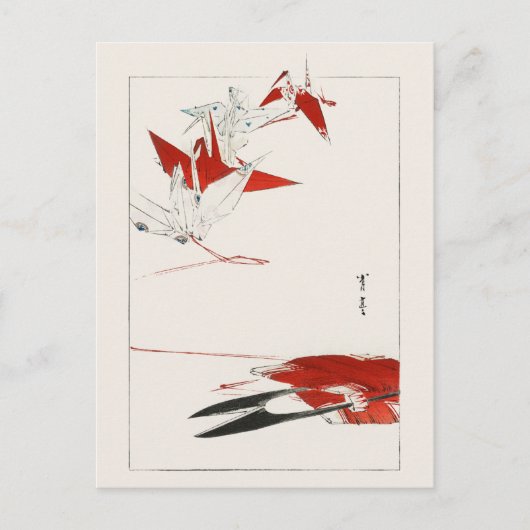 Bird origami - Traditioneel Japans Briefkaart (Voorkant)