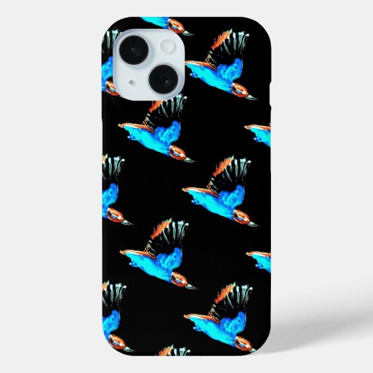 Bird Pattern Kingfish Case-Mate iPhone Case (Achterkant)
