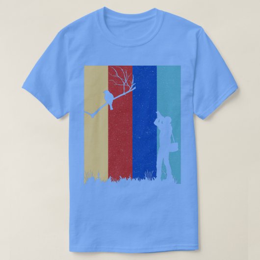 Bird Photographer Birdwatcher Camera Birdi T-shirt (Design voorkant)