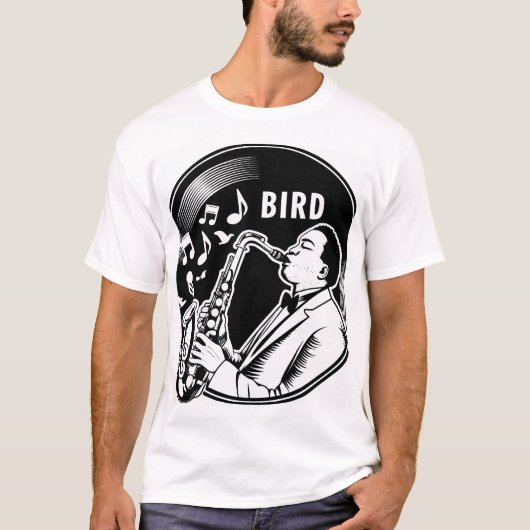 Bird sax T-Shirt (Voorkant)