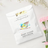 Bird Seed Packet Memorial Funeral Favor Bag Bedankzakje (Gezegeld)