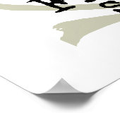 Bird Shadow Puppet Hand Vintage Poster (Hoek)