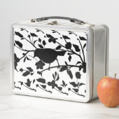 Bird Silhouette Metal Lunch Box (In situ)
