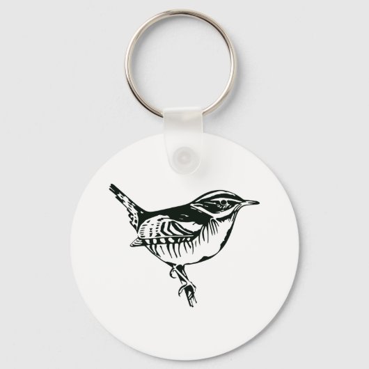 Bird Silhouette Sleutelhanger (Voorkant)
