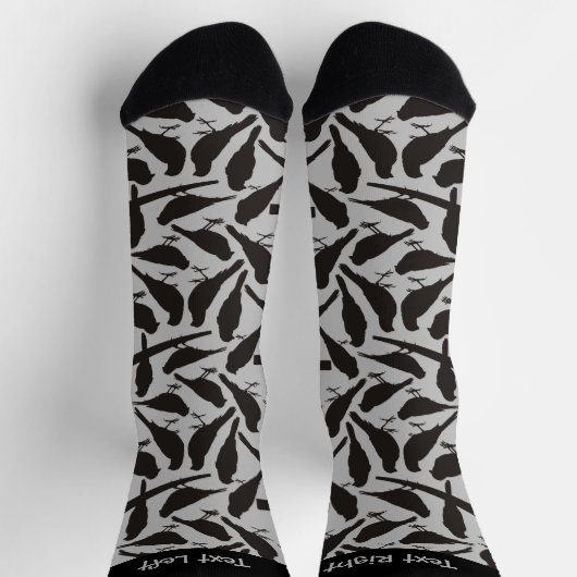 Bird Silhouettes Pattern Socks Sokken (Top)