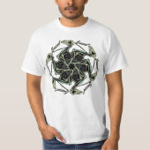Bird Skeleton Mandala T-Shirt (Voorkant)