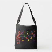 Bird Song, kleurrijk ontwerp Crossbody Tas (Voorkant)