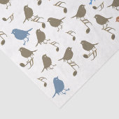 Bird Song Music Note Collage Decoupage Tissuepapier (Detail)