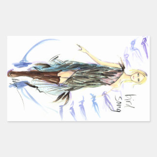 Bird Song Rechthoekige Sticker