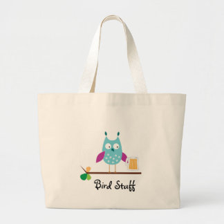 "Bird Stuff" Jumbo Canvas tas