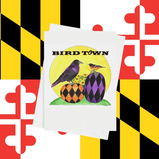 Bird Town Note Kaart
