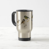 Bird Travel Mug – Garden Birds Watercolour  (Devant gauche)