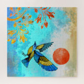 Bird Tree Sun Legpuzzel (Horizontaal)