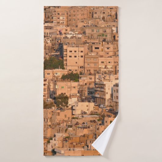 Bird view on Arab city. Amman. Jordan. Middle East (Serviette de bain)