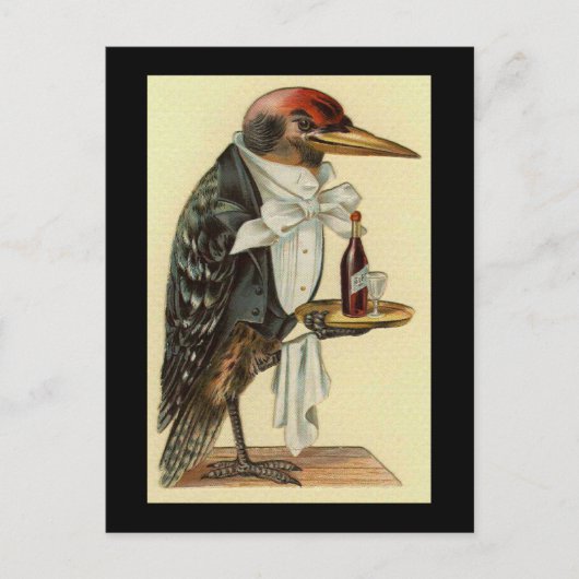 Bird Waiter Briefkaart (Voorkant)