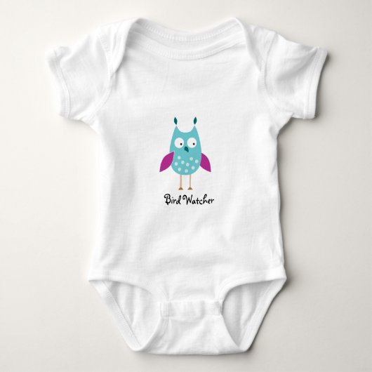 Bird Watcher Baby Creeper Romper (Voorkant)