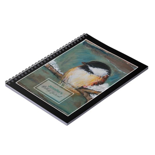 Bird Watcher Bird Journal Avec Chickadee Art (Côté gauche)
