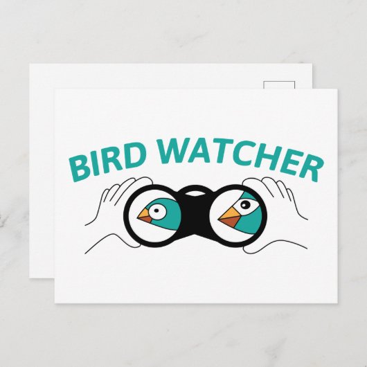 Bird Watcher Briefkaart (Voorkant / Achterkant)