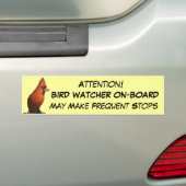 Bird Watcher Bumpersticker (Op auto)