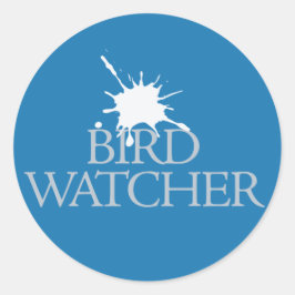 Bird Watcher Ronde Sticker