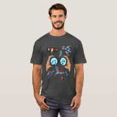 Bird Watching Binocular Design voor een Bird Nerd  T-shirt (Voorkant volledig)