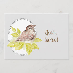 Bird Watching Party Sparrow Bird verjaardagsfeestj Kaart