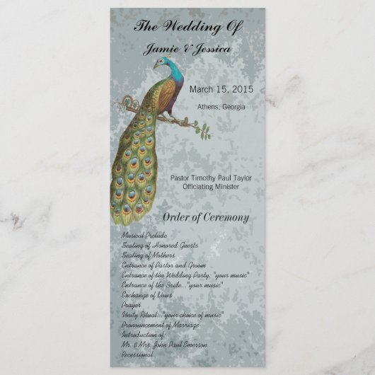  Bird Wedding Programme Programma (Voorkant)