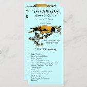  Bird Wedding Programme Programma (Voorkant / Achterkant)