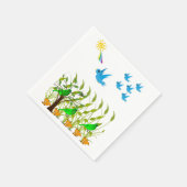 Bird Wildlife Napkin Servetten (Hoek)