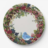 Bird & Wreath Paper Bord (Voorkant)