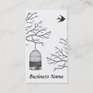  Birdcage Bare Branch Swallow Visitekaartje