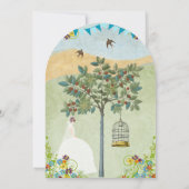 Birdcage Bund Jardin Bridal Douche Invitations (Dos)
