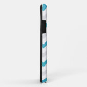 Birdcage Chevron ZigZag Blue iPhone 5 Case-Mate iPhone Case (Achterkant/rechts)
