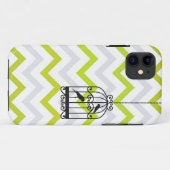 Birdcage Chevron ZigZag Green iPhone 5 Case-Mate iPhone Case (Achterkant (horizontaal))