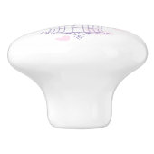 Birdcage deux coeurs inséparables poignée de porte (Côté)