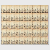 Birdcage Silhouettes Cadeaupapier (Vlak)