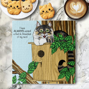 Birdhouse Bed Ontbijt Kat Legpuzzel